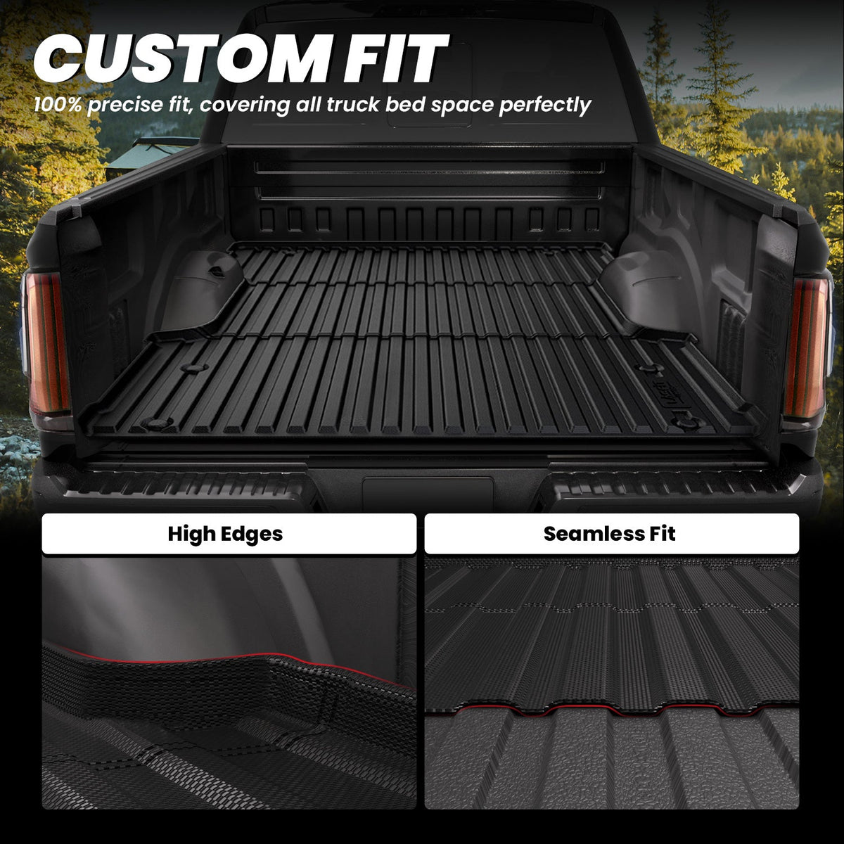 LASFIT Fit for 2022-2026 Toyota Tundra Heavy Duty Custom Bed Mat or Tailgate Mat