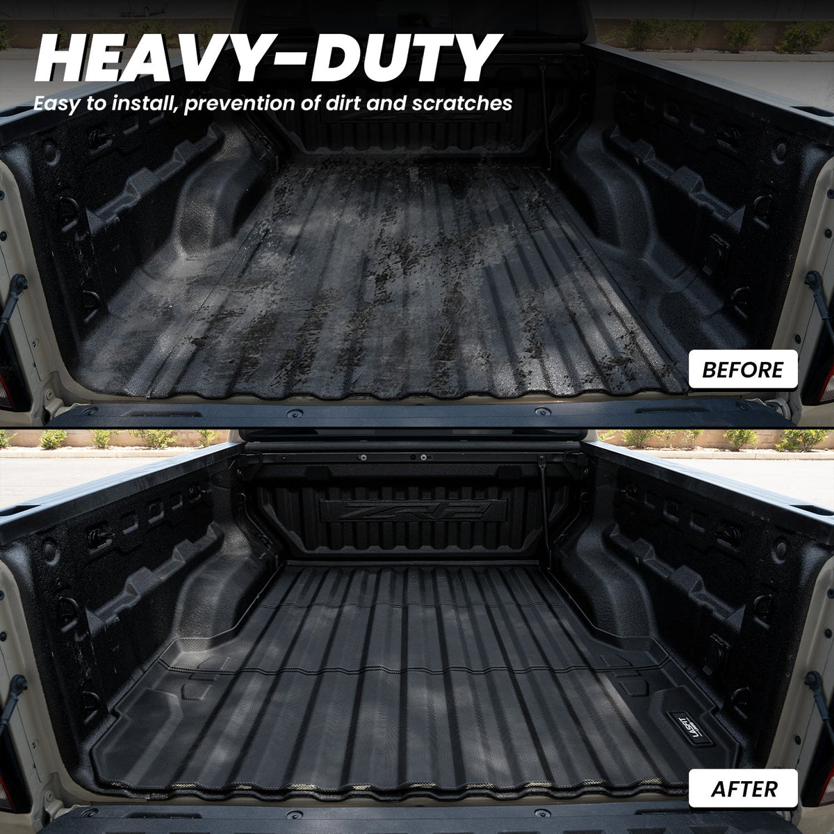 LASFIT Fit for 2023-2026 Chevrolet Colorado Heavy Duty Bed Mat or Tailgate Mat, Not Fit Drop-in Liners
