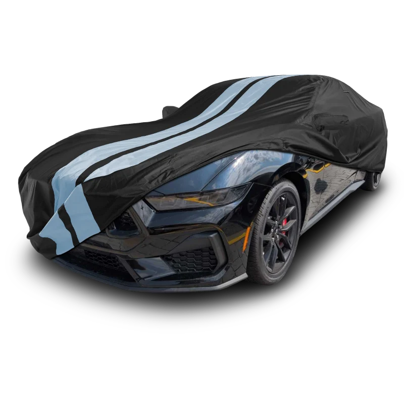 iCarCover Ford Mustang Black Gray Pro Series Car Cover