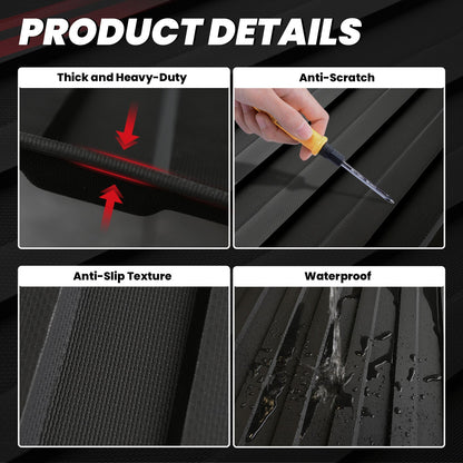 LASFIT Fit for 2024-2026 Ford Ranger 5FT(59.6") Heavy Duty Truck Bed Mat or Tailgate Mat, Not Fit Drop-in liners