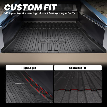 LASFIT Fit for 2023-2026 Tesla Cybertruck Heavy Duty Truck Bed Mat, Not Fit Drop-in liners