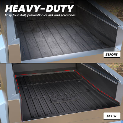 LASFIT Fit for 2023-2026 Tesla Cybertruck Heavy Duty Truck Bed Mat, Not Fit Drop-in liners