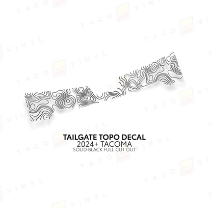 Taco Vinyl 2024+ Tacoma Tailgate Topo Decal