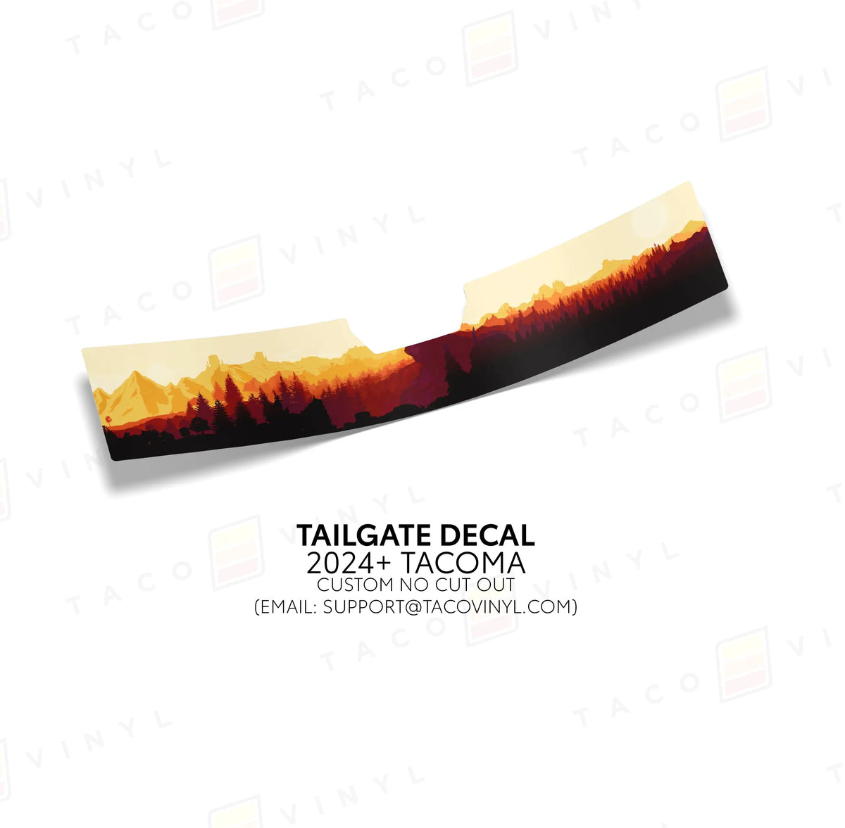 Taco Vinyl 2024+ Tacoma Tailgate Topo Decal