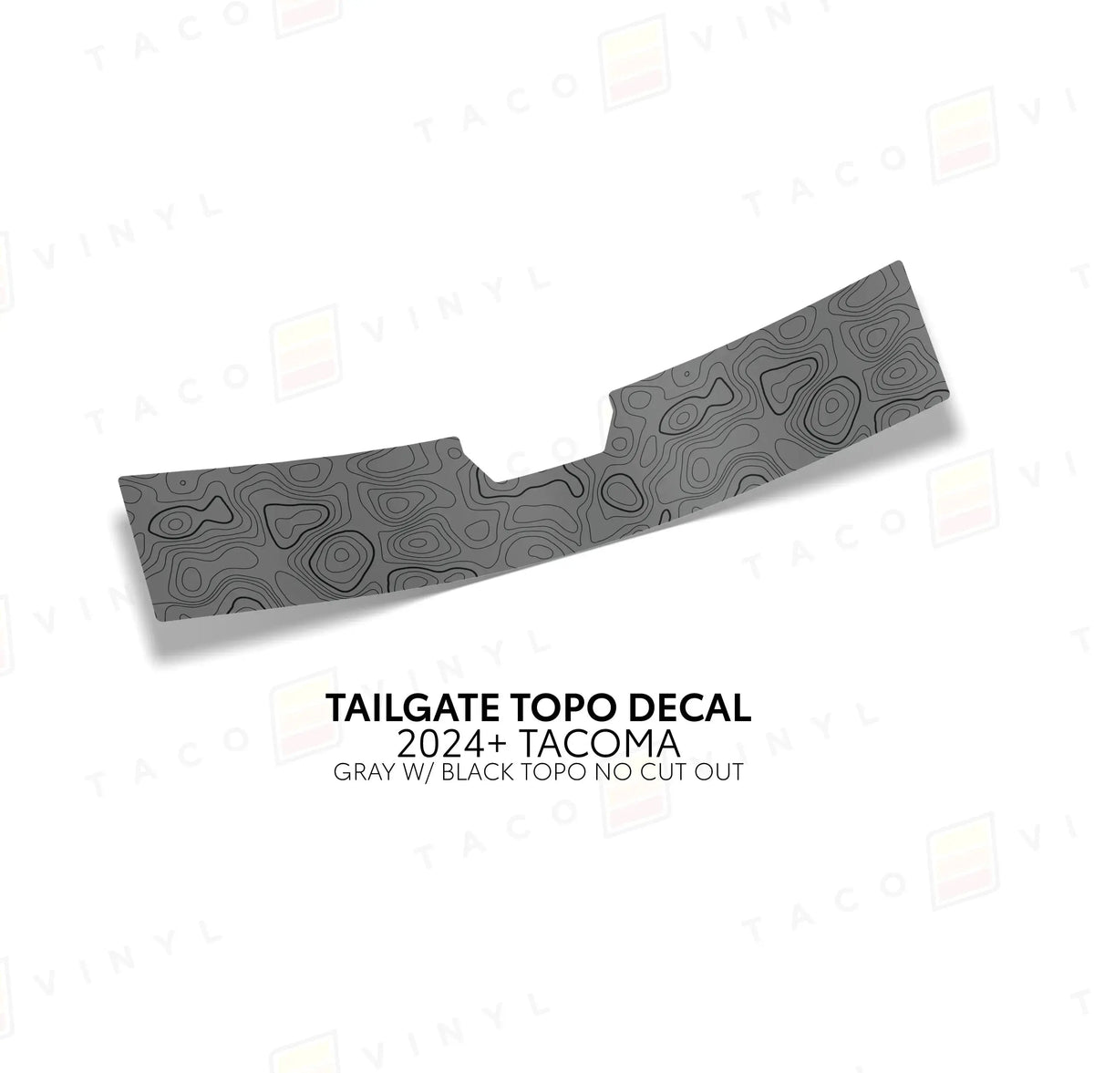 Taco Vinyl 2024+ Tacoma Tailgate Topo Decal