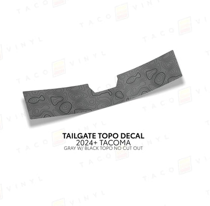 Taco Vinyl 2024+ Tacoma Tailgate Topo Decal