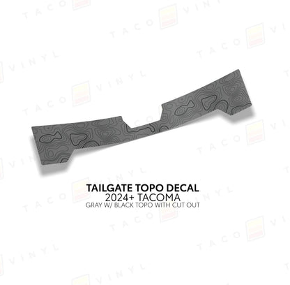 Taco Vinyl 2024+ Tacoma Tailgate Topo Decal