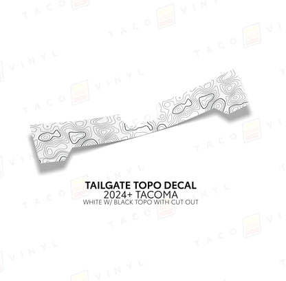 Taco Vinyl 2024+ Tacoma Tailgate Topo Decal