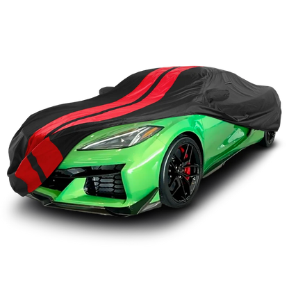 iCarCover Chevrolet Corvette Black Red Pro Series Car Cover