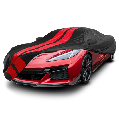 iCarCover Chevrolet Corvette Black Red Pro Series Car Cover