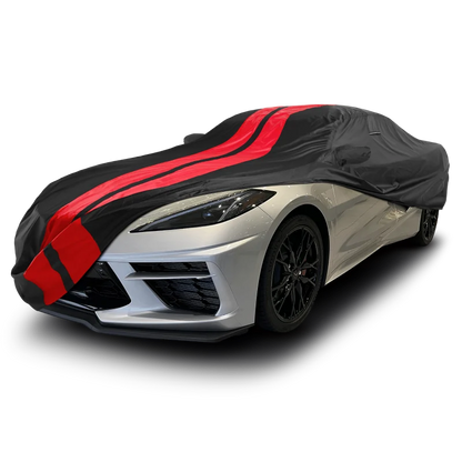 iCarCover Chevrolet Corvette Black Red Pro Series Car Cover