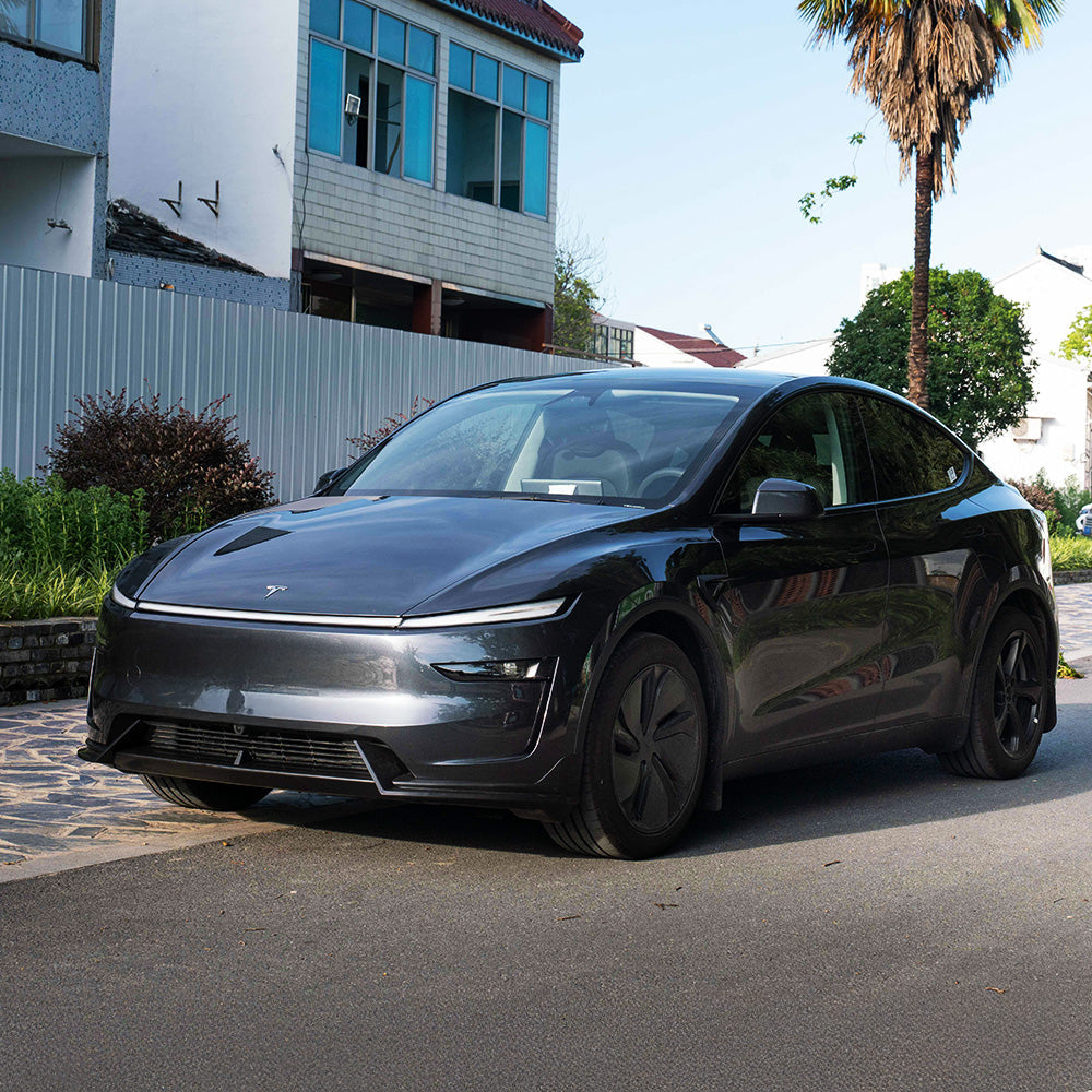 2025+ Tesla Model Y Juniper Front Lip Spoiler by Yeslak | Premium Aerodynamic Upgrade & Bumper Protection