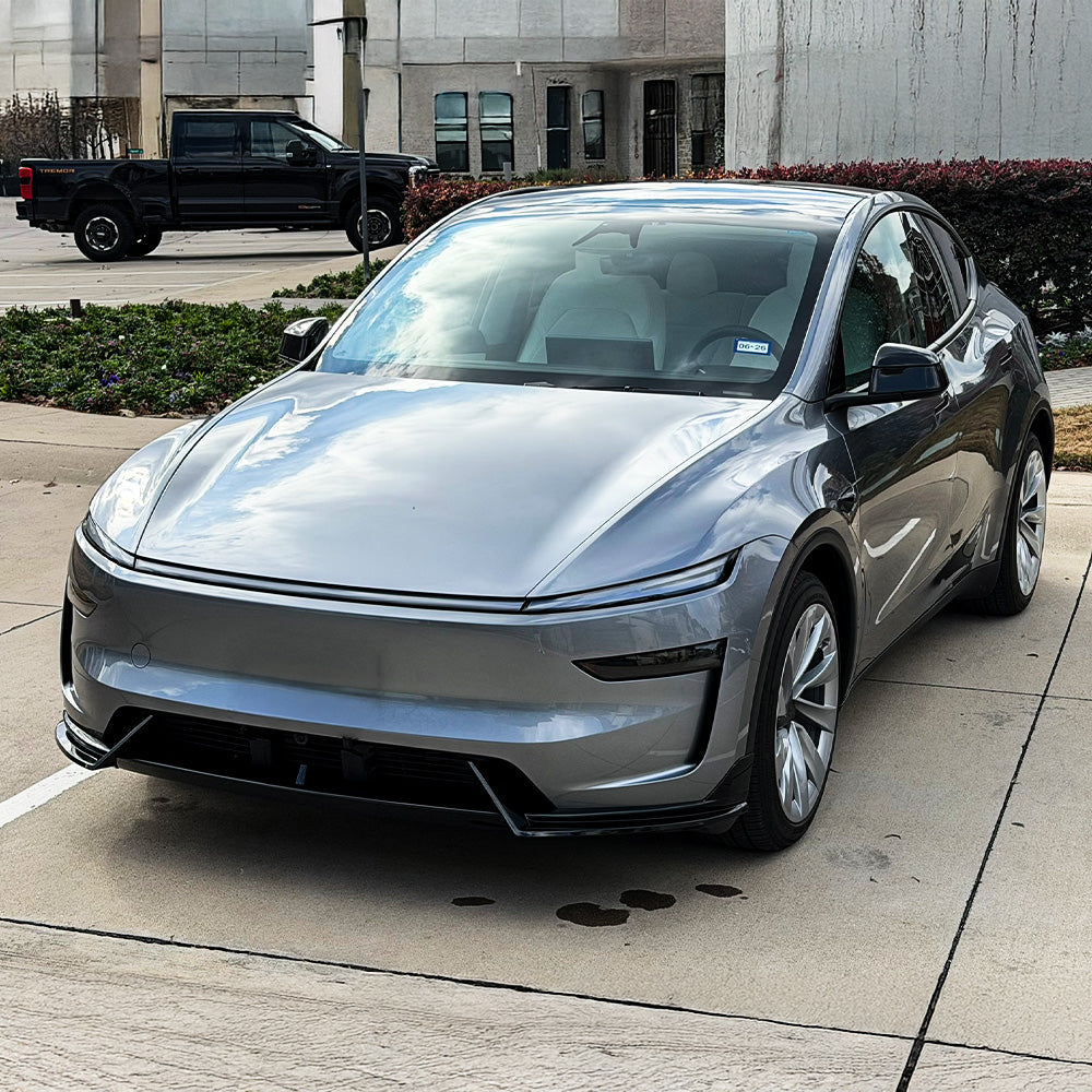 2025+ Tesla Model Y Juniper Front Lip Spoiler by Yeslak | Premium Aerodynamic Upgrade & Bumper Protection