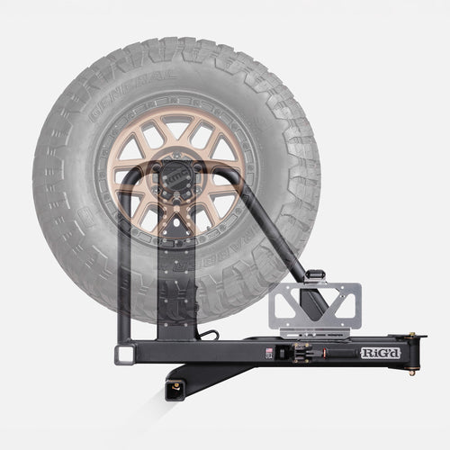 RIGd Supply RIG'd UltraSwing® Mega-Fit Spare Tire Hitch Mount