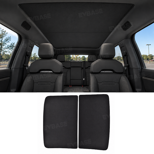 EVBASE Glass Roof Sunshade for Rivian R2 Ice Crystal Sunroof Shade Foldable Heat Reflective Sun Visor