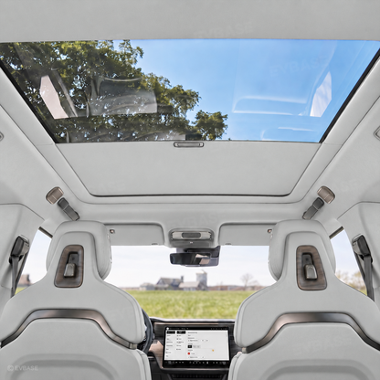 EVBASE Retractable Roof Sunshade for Rivian R2 Glass Sunroof Shade UV Protection & Heat Insulation