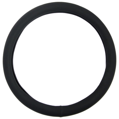 BDK Sporty Faux Leather Soft Grip Steering Wheel Cover (Fits 14.5" - 15.5")
