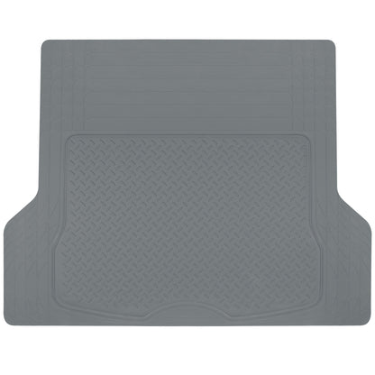 BDK Trunk/Cargo Rubber Liner - Heavy Duty, All Weather, Trim to Fit (53.8" x 43.2") - Gray