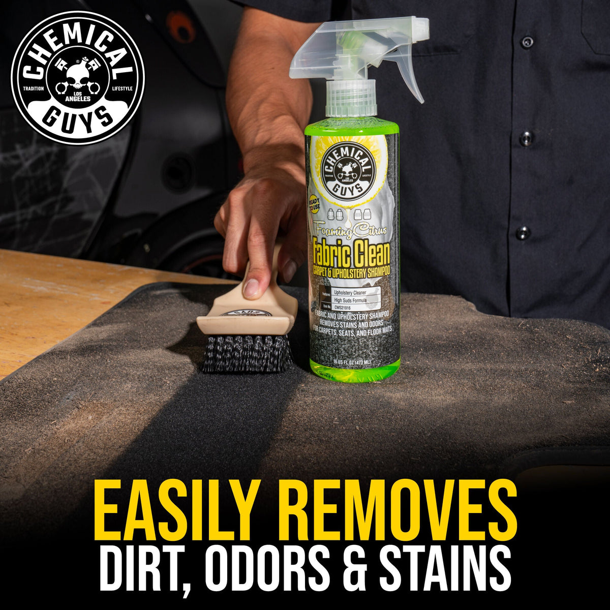 Chemical Guys Foaming Citrus Fabric Clean Carpet & Upholstery Shampoo