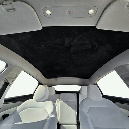EVBASE Model Y Juniper/ 3 Highland Sunshade Silicone Electrostatic Glass Sunroof Shade Heat Insulation UV Protection Faux