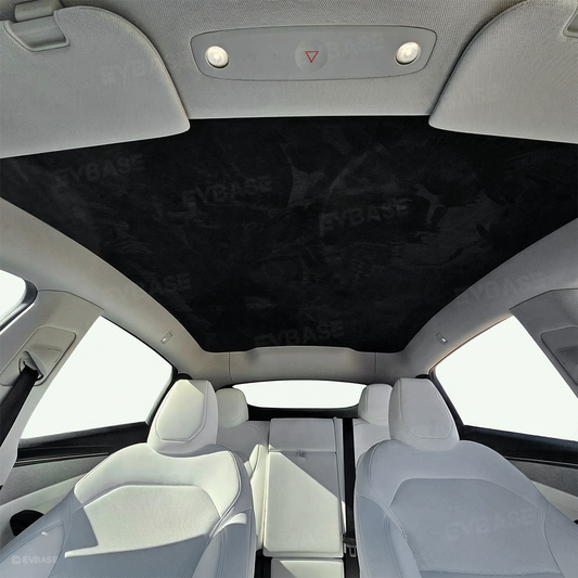 EVBASE Model Y Juniper/ 3 Highland Sunshade Silicone Electrostatic Glass Sunroof Shade Heat Insulation UV Protection Faux
