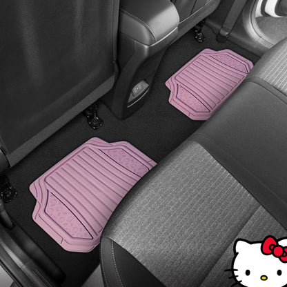 Hello Kitty Car Mats 4pc Floor Mats for Cars Trucks SUVs Pink Car Floor Mats for Women Men Accessories Rubber Heavy Duty Cute Non-Slip Always