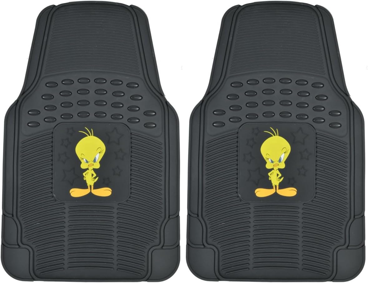 BDK Armored Super Hero Car Floor Mats - Officially Licensed DC Comics - All Weather Heavy Duty Auto Interior Liners for Car Truck Van SUV