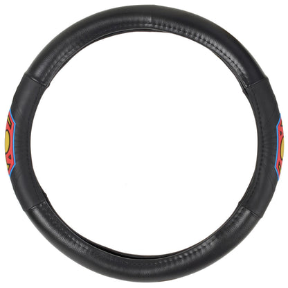 Warner Bros DC Comics Superman Logo Grip Steering Wheel Cover (Fits 14.5" - 15.5")