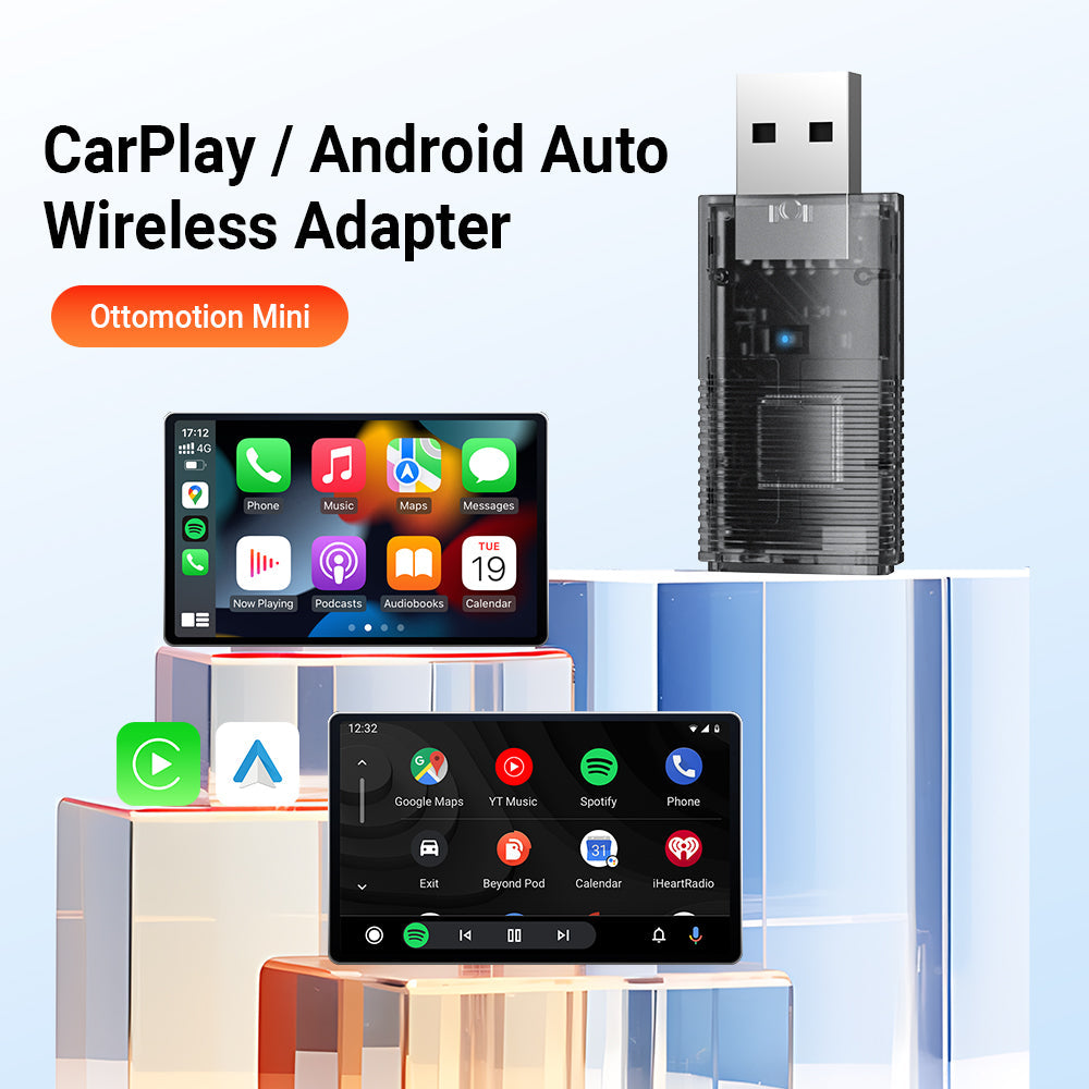 Ottocast 2-in-1 Mini Wireless CarPlay/Android Auto Adapter