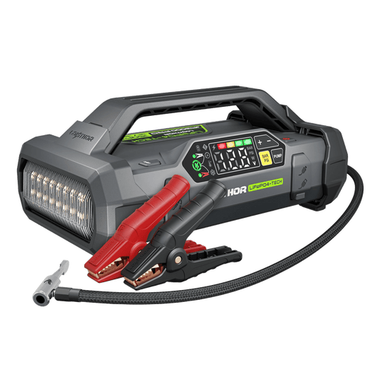 LOKITHOR JA3000 PRO LiFePO4 Jump Starter 3000A with 150PSI Air Compressor for 9.0L Gas / 7.0L Diesel