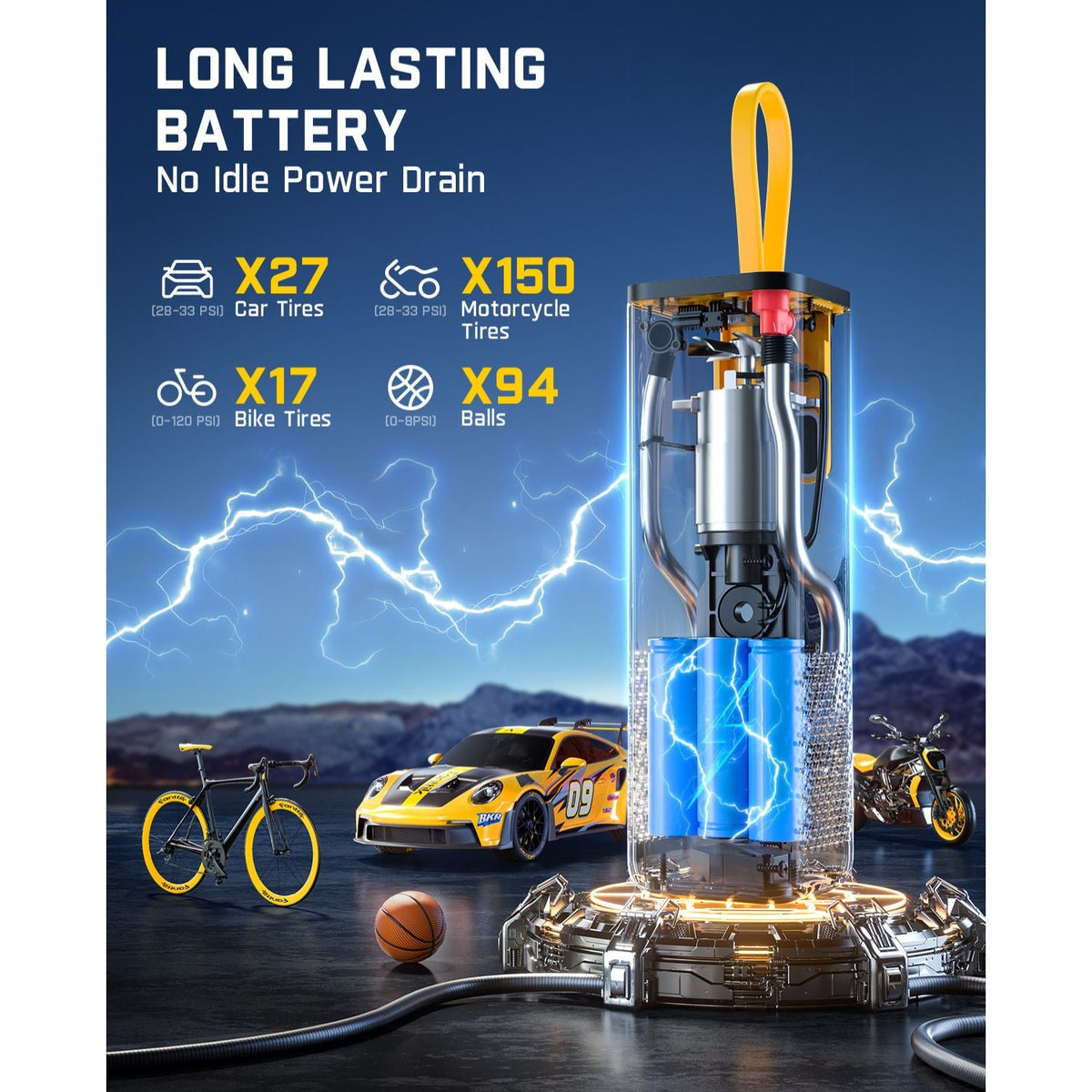 Fanttik X9 APEX 150PSI Portable Tire Inflator - image 3