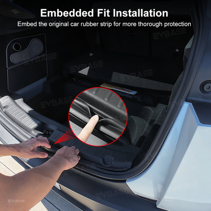 EVBASE Model Y Juniper Standard Rear Trunk Sill Bumper Guard Protector Scratch-Resistant TPE Protection Cover