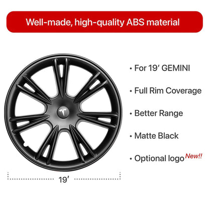 EVBASE Model Y Gemini Wheel Covers 19inch Tesla Wheel Hubcas 4PCS