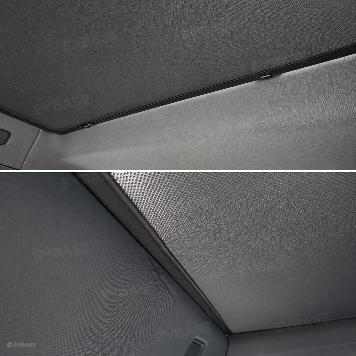 EVBASE Glass Roof Sunshade for Rivian R2 Ice Crystal Sunroof Shade Foldable Heat Reflective Sun Visor