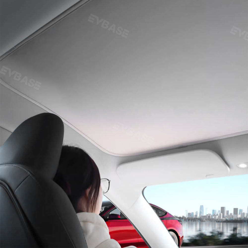 EVBASE Model 3 Highland Sunshade Glass Roof Sun Visor Heat Insulation Sun Protection