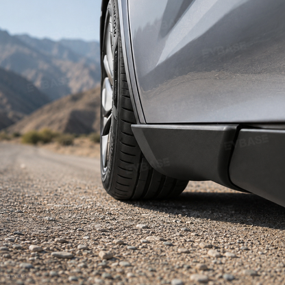 EVBASE Model Y Juniper Front & Rear Mud Flaps Corner Guards OEM-Style Splash Guards Corner Protectors