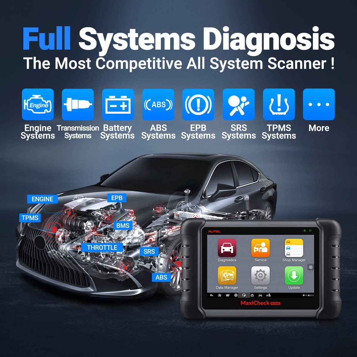 Autel MaxiCheck MX808S All-System Diagnostic Scanner - image 3
