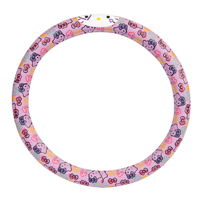 Hello Kitty Steering Wheel Cover, Official Sanrio Car Steering Wheel Cover with Universal Size 14.5 - 15, Cute Steering Wheel Cover for Women