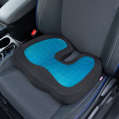 Motor Trend Cooling Car Lumbar Support Cushion - Made with Memory Foam for Maximum Coccyx Comfort & Back Tailbone Pain Relief, Ideal for Car and