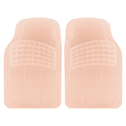 Automotive Floor Mats for Cars, 2 Piece Car Floor Mats, Trim-to-Fit All Weather Car Mats for Auto Truck Van SUV, Car Accessories for Women - Peach Pink - Peach Pink