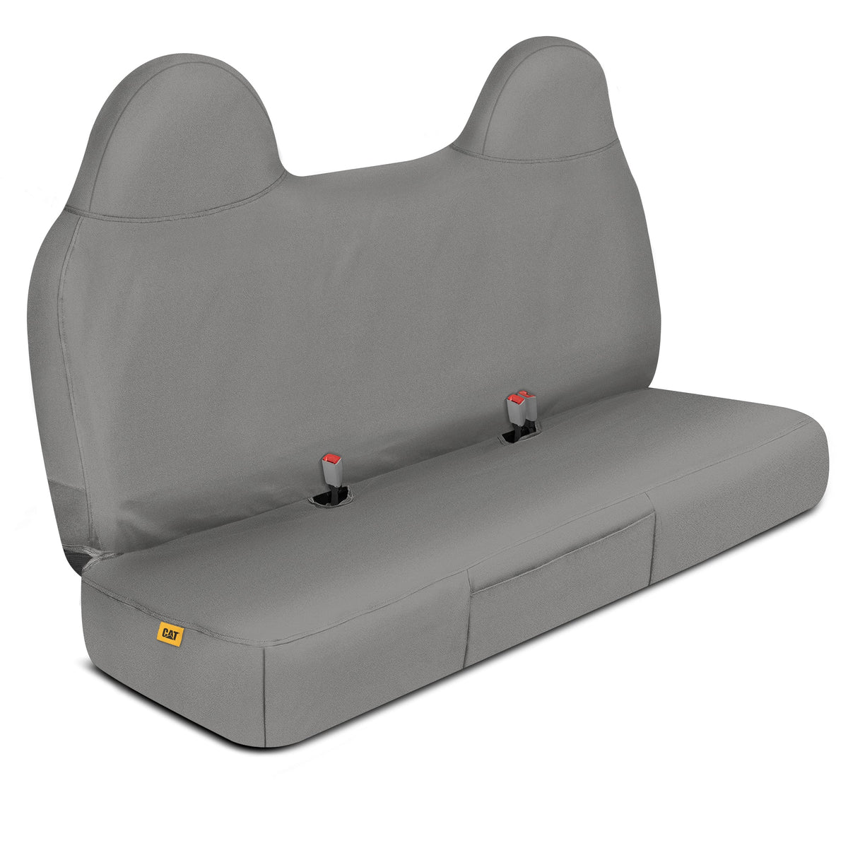 Cat® Custom Fit Front Bench Seat Cover for Ford F250 / F350 / F450 / F550 (1999-2007) - Durable Oxford Gray Truck Seat Cover with Utility