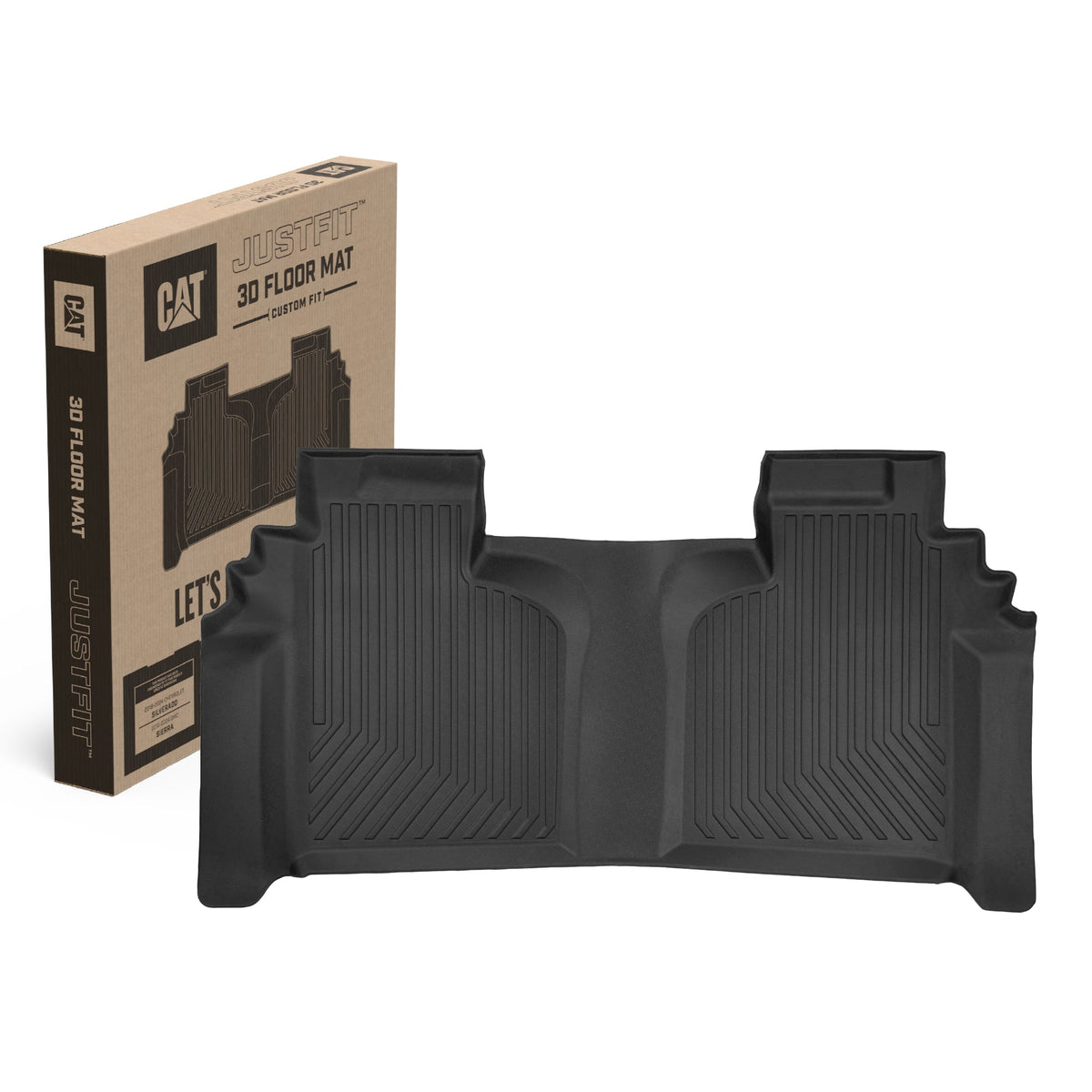 CAT® JustFit™ 3D Custom Fit Bench Floor Mat for 2019-2026 Chevrolet Silverado 1500/GMC Sierra 1500 & 2020-2026 Chevy Silverado/GMC Sierra