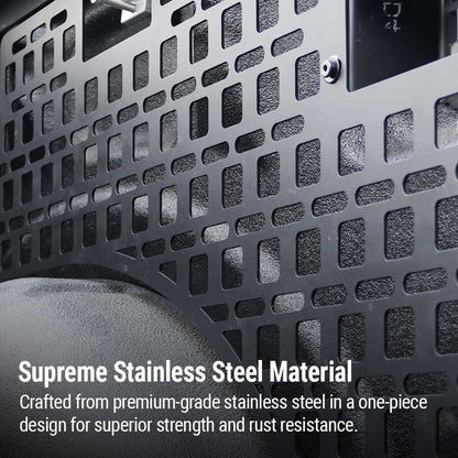 SYNETICUSA 2 pcs Ford F-150 Stainless Steel Bedside Mounting Molle Panels