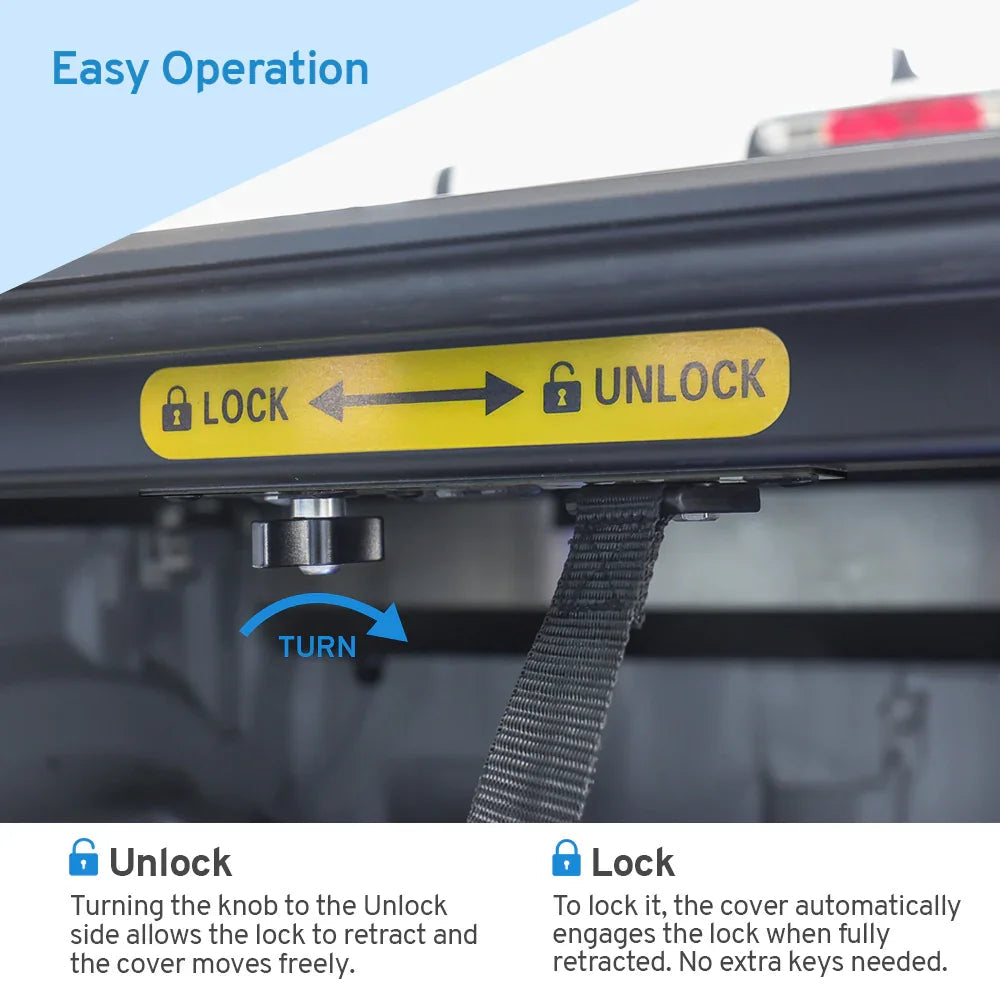 SYNETICUSA Ram 1500/2500/3500 RAMBOX (6.5ft Bed) AR Retractable PRO Hard Tonneau Cover