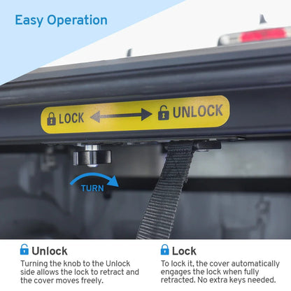 SYNETICUSA Ram 1500/2500/3500 RAMBOX (6.5ft Bed) AR Retractable PRO Hard Tonneau Cover