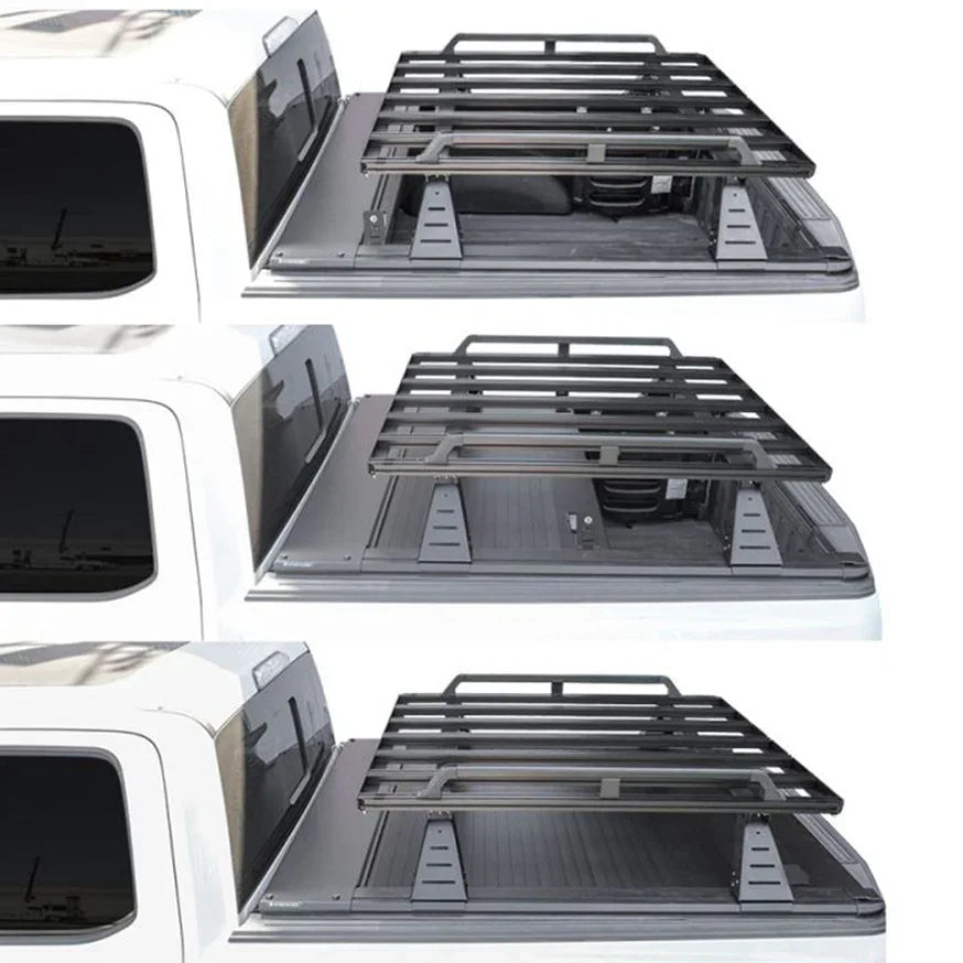 SYNETICUSA® R2 Stainless Steel Heavy Duty Truck Bed Cargo Luggage Rack Kit