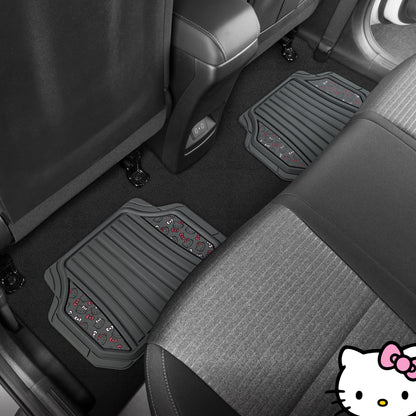 Hello Kitty Car Mats 4pc Floor Mats for Cars Trucks SUVs Kawaii Car Floor Mats for Women Men Accessories Rubber Heavy Duty Cute Non-Slip Always