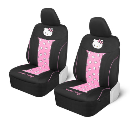 Hello Kitty Car Seat Covers - Cute and Durable Pink Front Seat Covers, Adorable Hello Kitty Design, Comfortable and Long-Lasting Polyester, Car