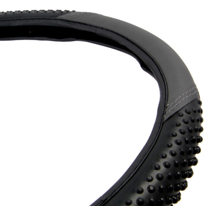BDK Ergonomic Sport Massage Grip Steering Wheel Cover (Fits 14.5" - 15.5")