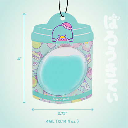 Hello Kitty and Friends Car Air Freshener (Tuxedosam - Tuxedo Mint) Hanging Gel Area Deodorizer, Long-Lasting Car Scents Air Freshener, Cute